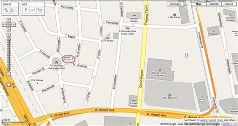 Pio del Pilar Barangay Hall Map .